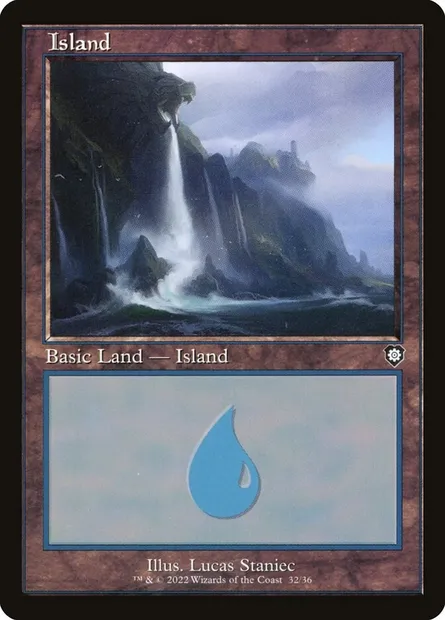 Île, carte Magic BRC 32 — extension The Brothers' War Commander
