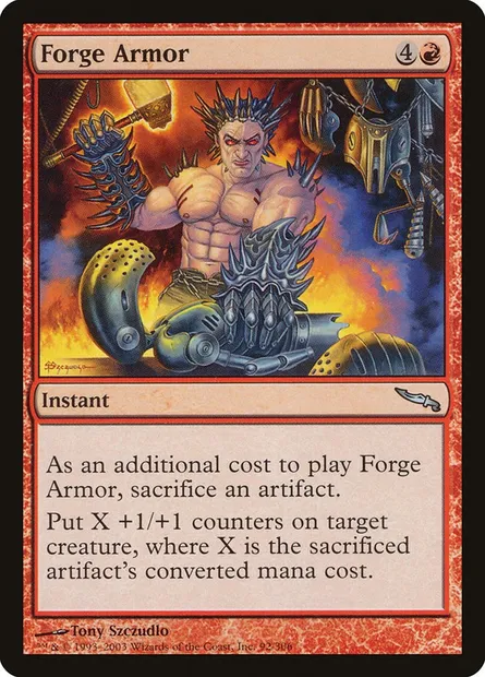 Forge Armor, Magic card MRD 92 — Mirrodin set