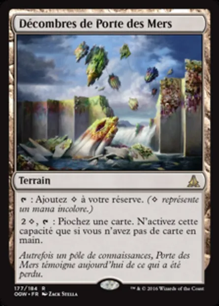Décombres de Porte des Mers, carte Magic OGW 177 — extension Le serment des Sentinelles