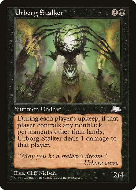 Urborg Stalker, Magic card WTH 85 — Weatherlight set