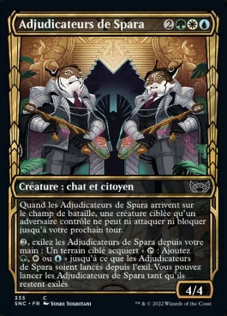 Adjudicateurs de Spara, carte Magic SNC 335 — extension Les rues de la Nouvelle-Capenna