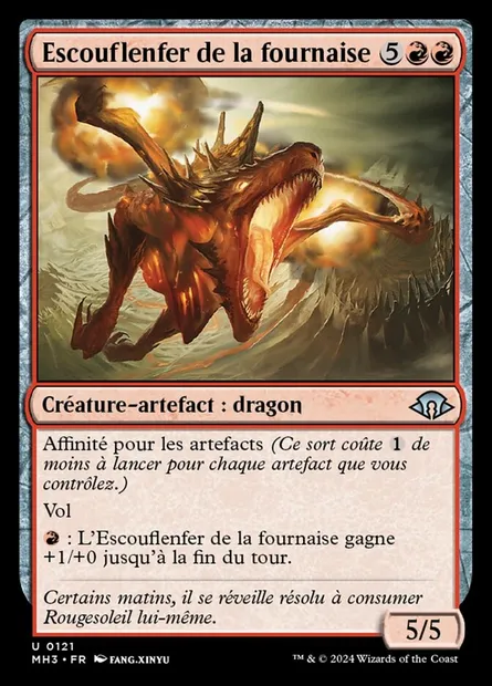 Escouflenfer de la fournaise, carte Magic MH3 121 — extension Modern Horizons 3