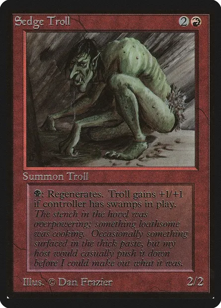 Sedge Troll, Magic card LEB 173 — Limited Edition Beta set