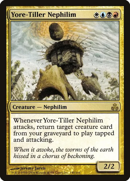 Yore-Tiller Nephilim, Magic card GPT 140 — Guildpact set
