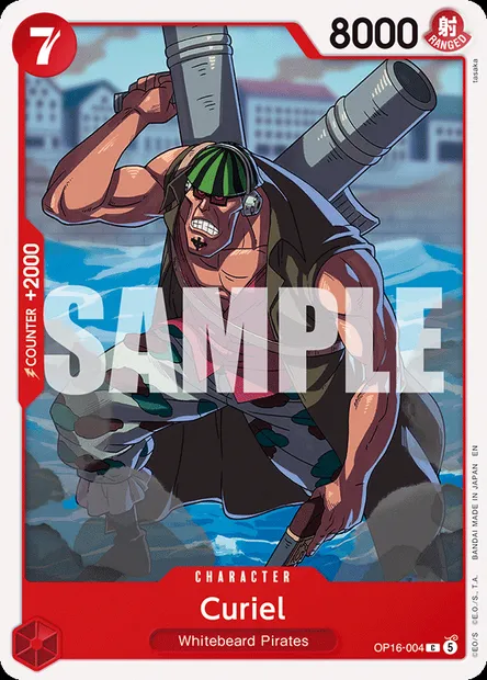 Curiel, One Piece card OP16-004 — THE TIME OF BATTLE set