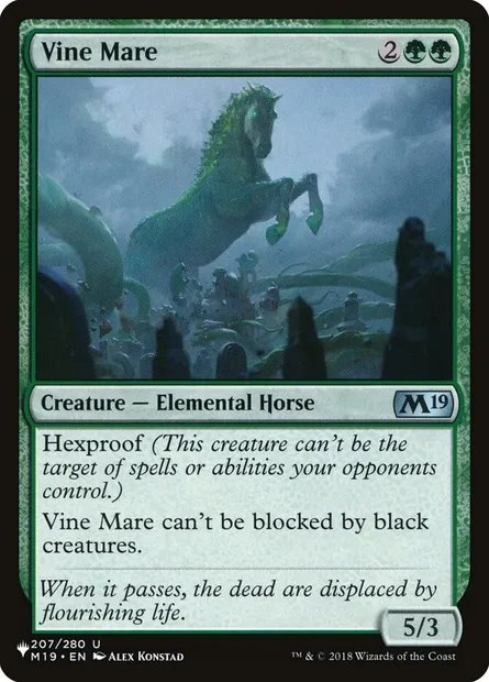 Vine Mare, Magic card PLST M19-207 — The List set