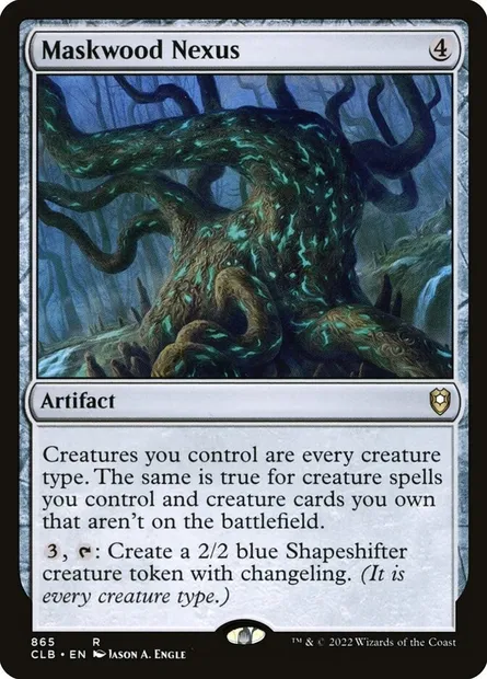 Maskwood Nexus, Magic card CLB 865 — Commander Legends: Battle for Baldur's Gate set