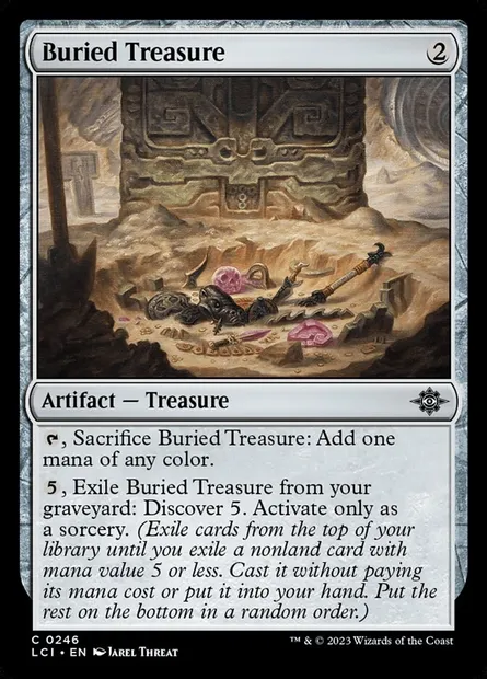 Buried Treasure, Magic card LCI 246 — The Lost Caverns of Ixalan set