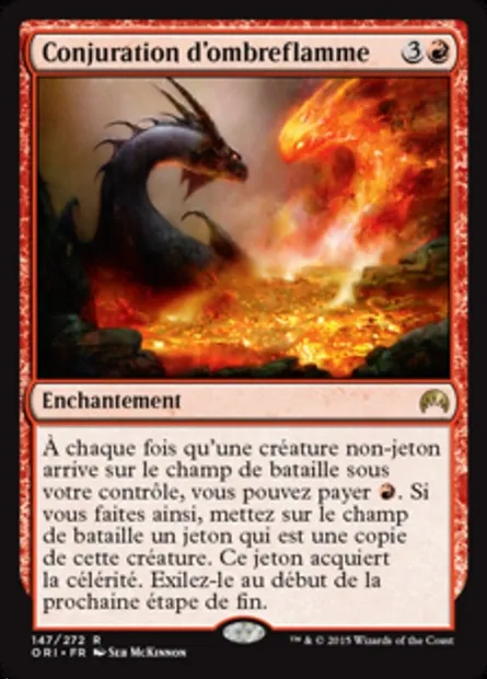 Conjuration d'ombreflamme, carte Magic ORI 147 — extension Magic Origines