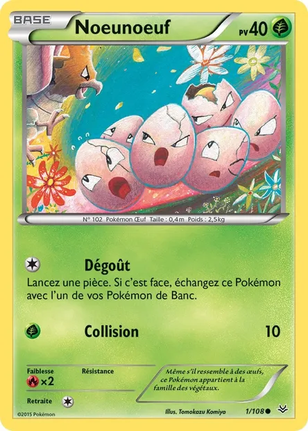 Noeunoeuf, carte Pokémon ROS 1 — extension Ciel Rugissant