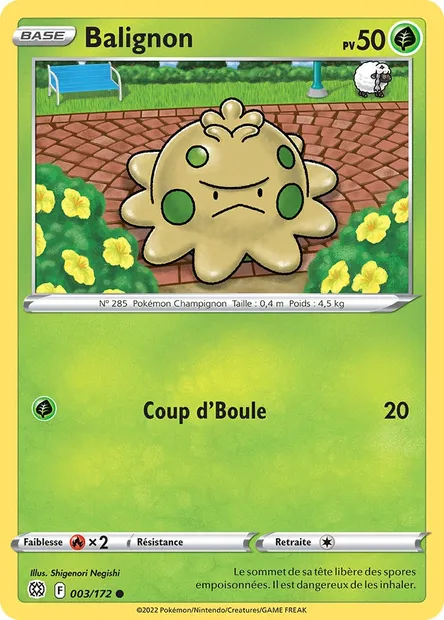 Balignon, carte Pokémon BRS 003 — extension Stars Étincelantes