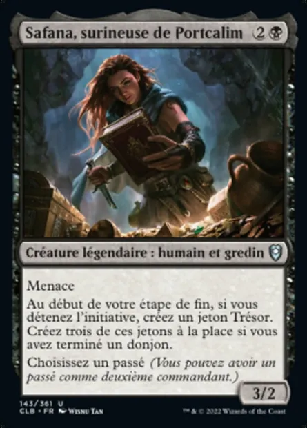 Safana, surineuse de Portcalim, carte Magic CLB 143 — extension Commander Légendes : la bataille de la Porte de Baldur