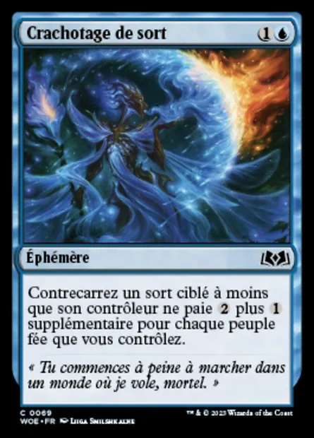 Crachotage de sort, carte Magic WOE 69 — extension Wilds of Eldraine