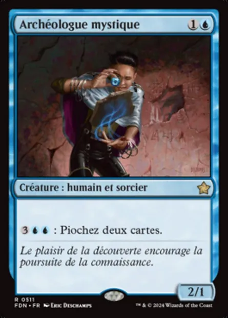 Archéologue mystique, carte Magic FDN 511 — extension Foundations