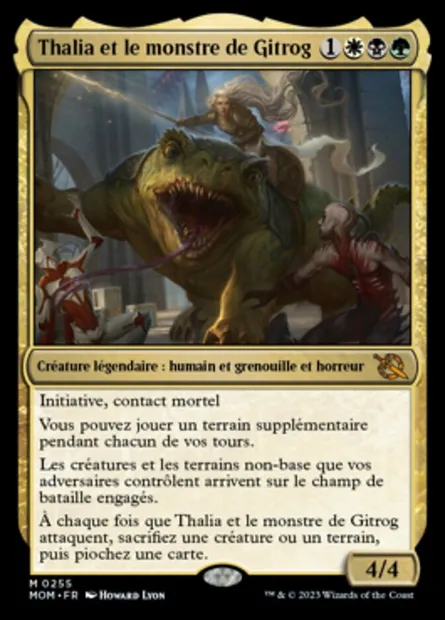 Thalia et le monstre de Gitrog, carte Magic MOM 255 — extension L'invasion des machines