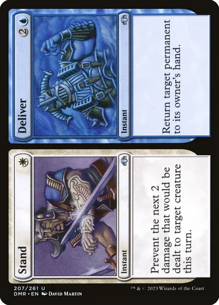 Stand // Deliver, carte Magic DMR 207 — extension Dominaria Remastered