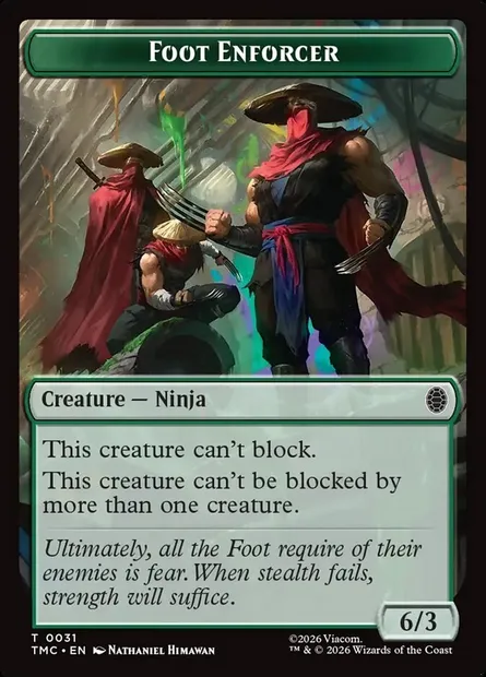 Foot Enforcer, Magic card TTMC 31 — Teenage Mutant Ninja Turtles Eternal Tokens set