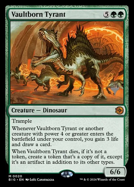 Vaultborn Tyrant, Magic card PBIG 20p — The Big Score Promos set
