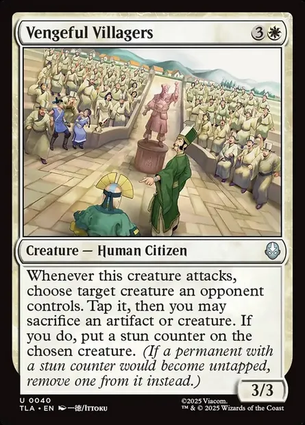 Vengeful Villagers, Magic card TLA 40 — Avatar: The Last Airbender set