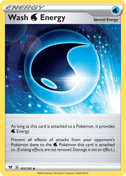 Wash Water Energy, Pokémon card VIV 165 — Vivid Voltage set