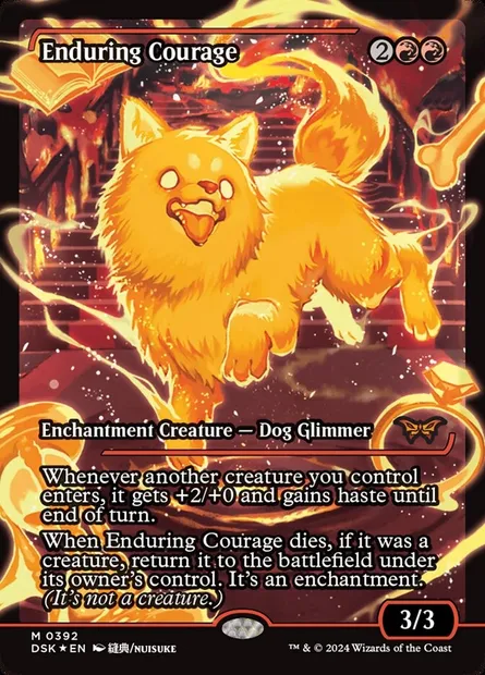 Courage perpétuel, carte Magic DSK 392 — extension Duskmourn: House of Horror