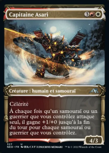 Capitaine Asari, carte Magic NEO 327 — extension Kamigawa: La Dynastie Néon