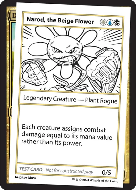 Narod, the Beige Flower, Magic card MB2 599 — Mystery Booster 2 set