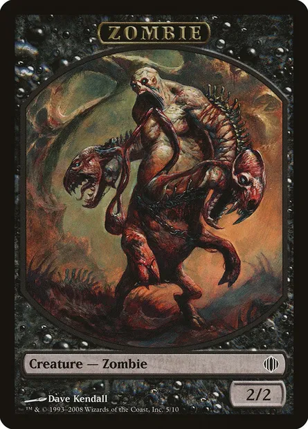 Zombie, carte Magic TALA 5 — extension Shards of Alara Tokens