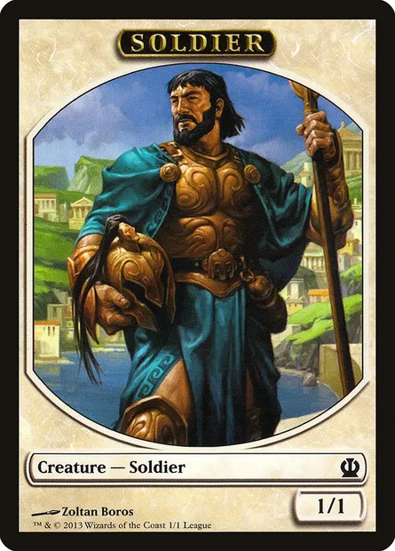 Soldier, carte Magic L13 4 — extension League Tokens 2013
