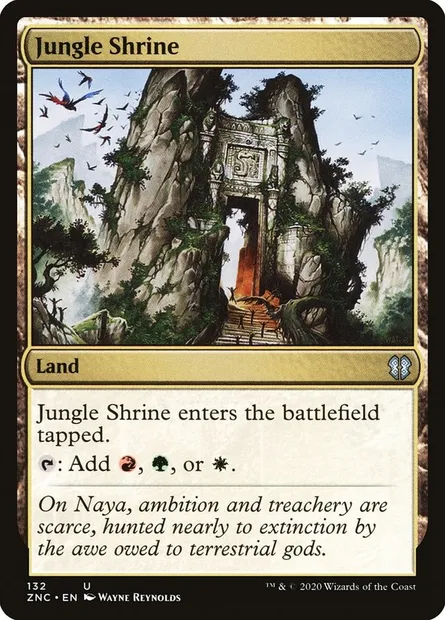 Jungle Shrine, Magic card ZNC 132 — Zendikar Rising Commander set
