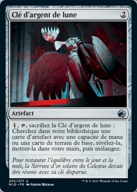Clé d'argent de lune, carte Magic MID 255 — extension Innistrad : chasse de minuit