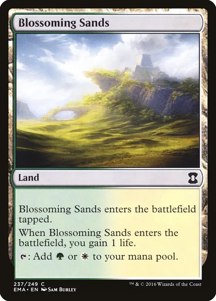 Sables verdoyants, carte Magic EMA 237 — extension Eternal Masters
