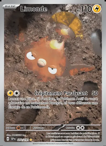 Limonde, carte Pokémon SSP 202 — extension Étincelles Déferlantes