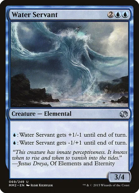 Water Servant, Magic card MM2 69 — Modern Masters 2015 set