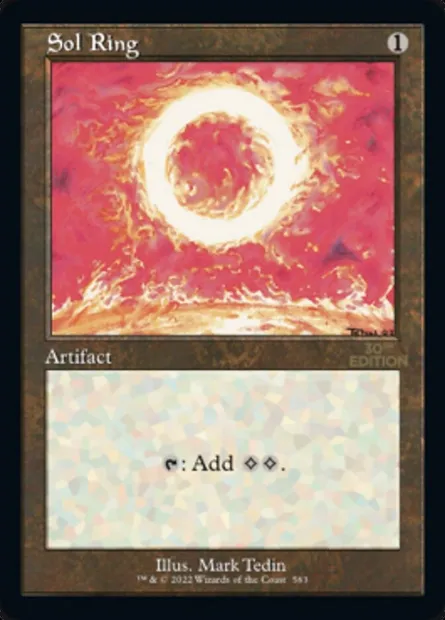 Sol Ring, Magic card 30A 563 — 30th Anniversary Edition set