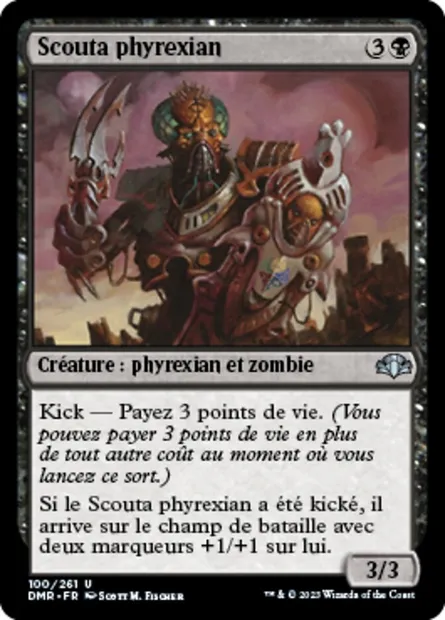 Scouta phyrexian, carte Magic DMR 100 — extension Dominaria Remastered