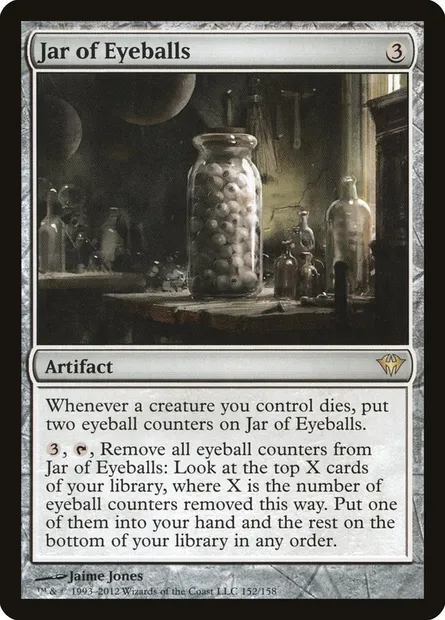 Jar of Eyeballs, Magic card DKA 152 — Dark Ascension set