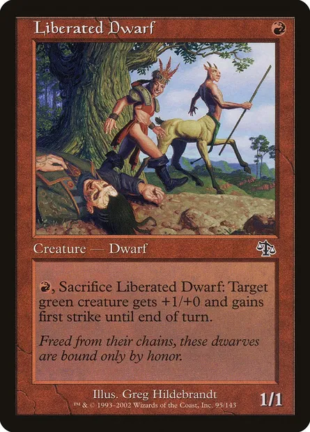 Liberated Dwarf, Magic card JUD 95 — Judgment set