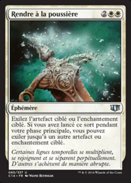 Rendre à la poussière, carte Magic C14 85 — extension Commander 2014