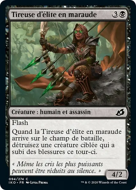 Tireuse d'élite en maraude, carte Magic IKO 94 — extension Ikoria: Lair of Behemoths
