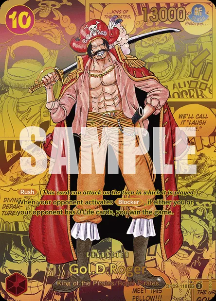 Gol.D.Roger, One Piece card OP09-118 — EMPERORS IN THE NEW WORLD set