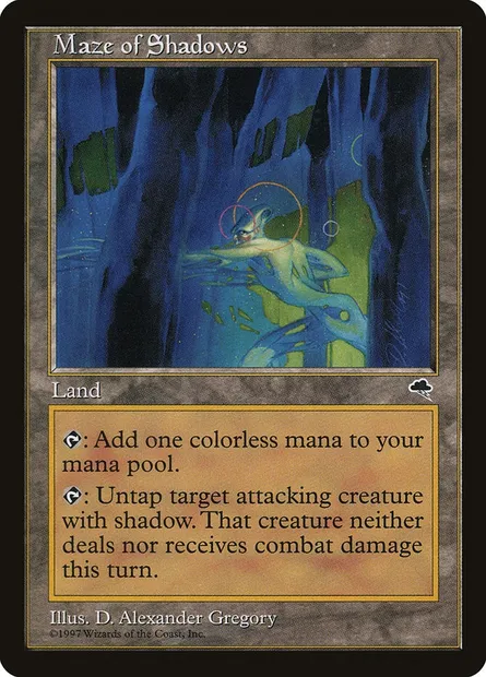 Maze of Shadows, Magic card TMP 319 — Tempest set
