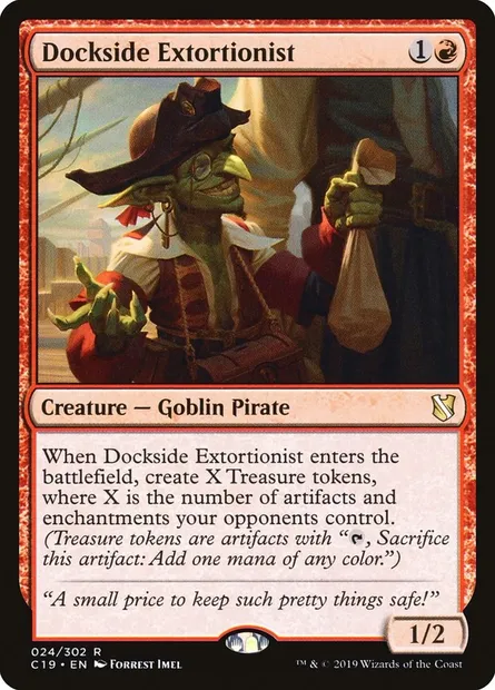 Dockside Extortionist, Magic card C19 24 — Commander 2019 set