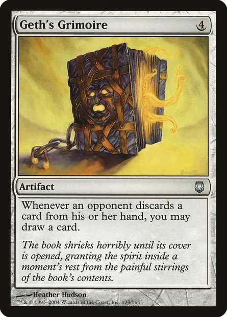 Geth's Grimoire, Magic card DST 123 — Darksteel set