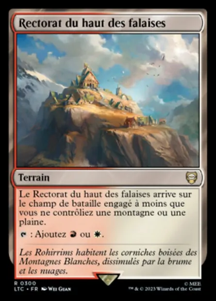 Rectorat du haut des falaises, carte Magic LTC 300 — extension Tales of Middle-earth Commander