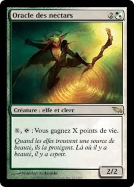 Oracle des nectars, carte Magic SHM 233 — extension Sombrelande