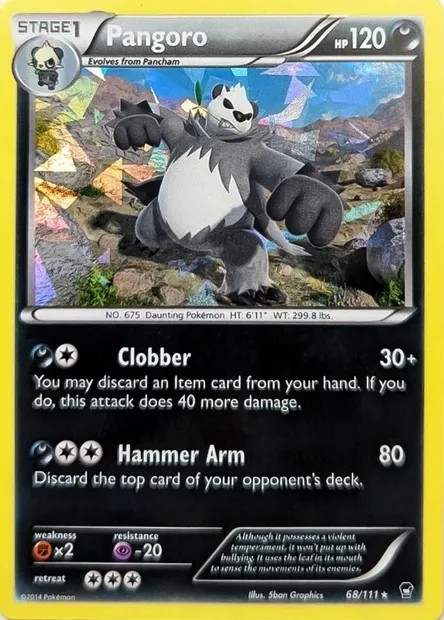 Pandarbare, carte Pokémon TDX 068-4 — extension Theme Deck & Blisters Exclusives