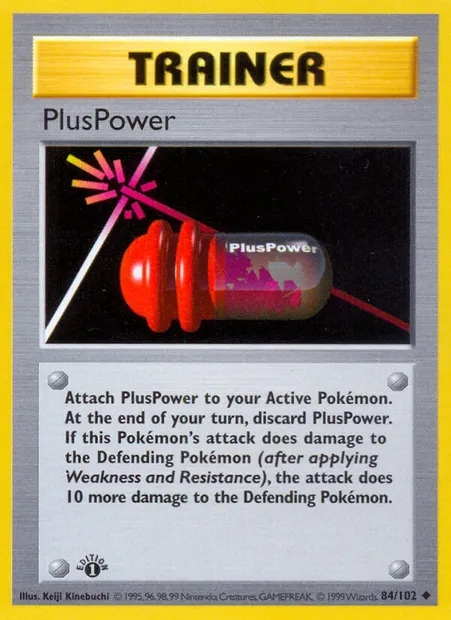 PlusPower, Pokémon card BS 84 — Base Set set