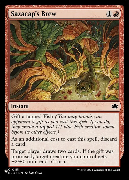 Décoction de Sazacap, carte Magic PLST BLB-151 — extension The List