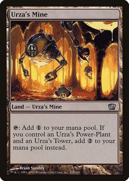 Mine d'Urza, carte Magic 8ED 328★ — extension Huitième Edition